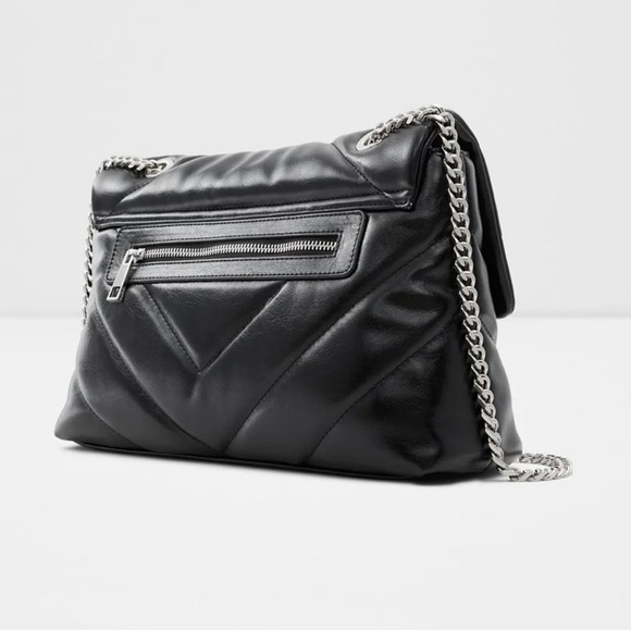ALDO Rhiladia large quilted cross body bag in black - Picture 6 of 10